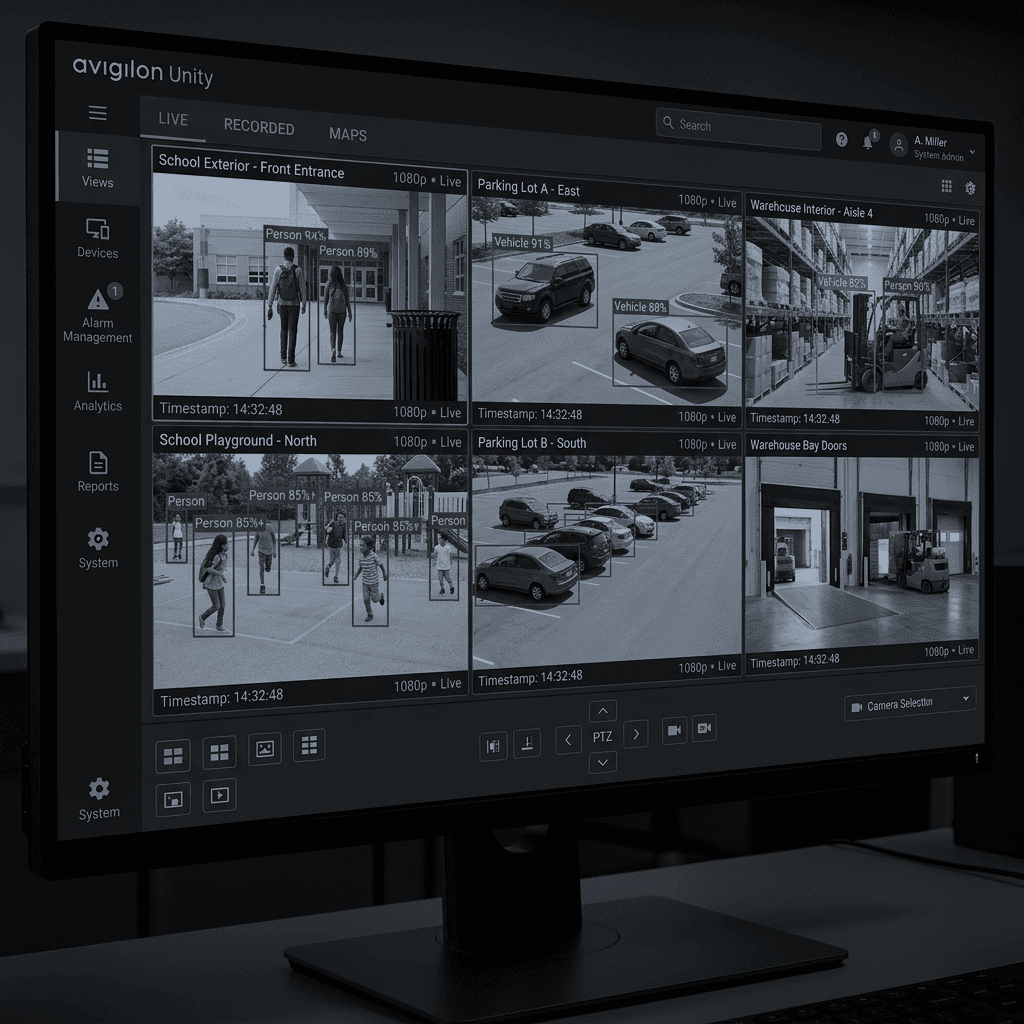 Avigilon Unity Security Feed
